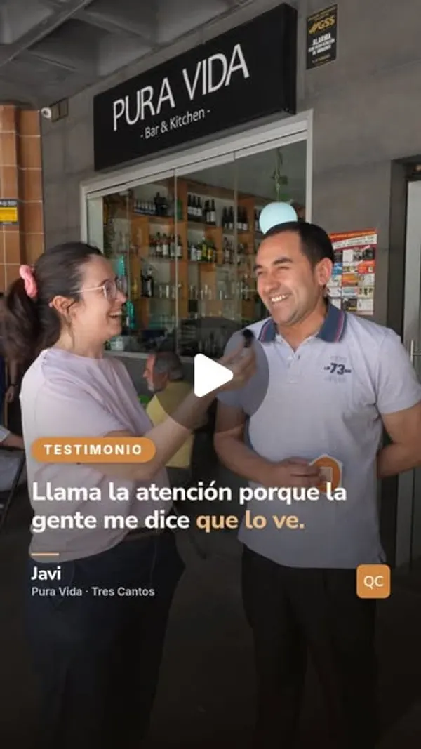 Testimonio en vídeo de Javi, dueño de Pura Vida